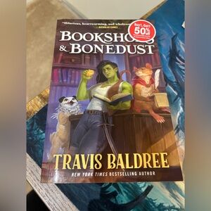 Bookshop and bonedust paper book